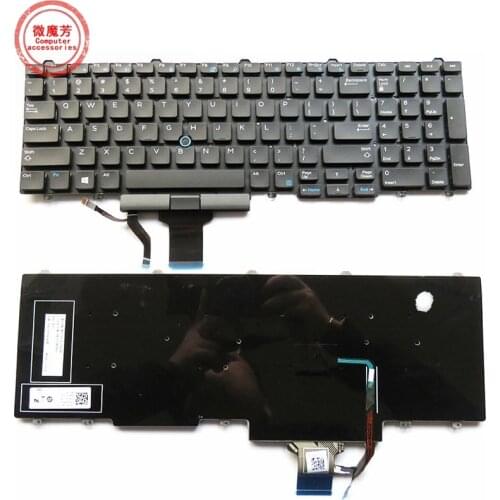 US Laptop Keyboard For Dell Latitude E5550 E5570 M3510 M7510 M7720 M7520 15 3510 7510 Backlight