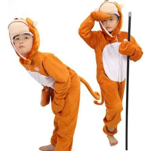 Monkey costume for children halloween monkey costume kids kindergarten performance clothing halloween animal cosplay costumes