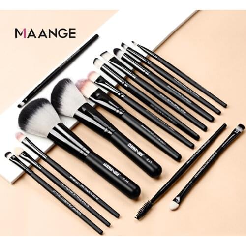 MAANGE Pro 22Pcs Makeup Brushes Set Foundation Eye Shadow Eyeliner Lip Cosmetic Brushes Kit Beauty Make Up Tools For Sexy Women