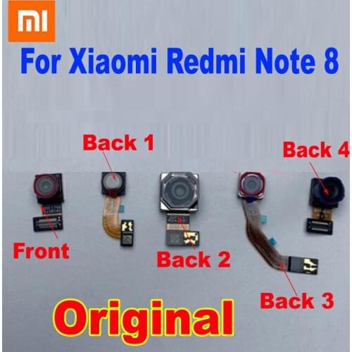 Original Working Small Facing Front Main Big Rear Back Wide Angle Macro Camera Depth For Xiaomi Redmi Note 8 Phone Flex Cable