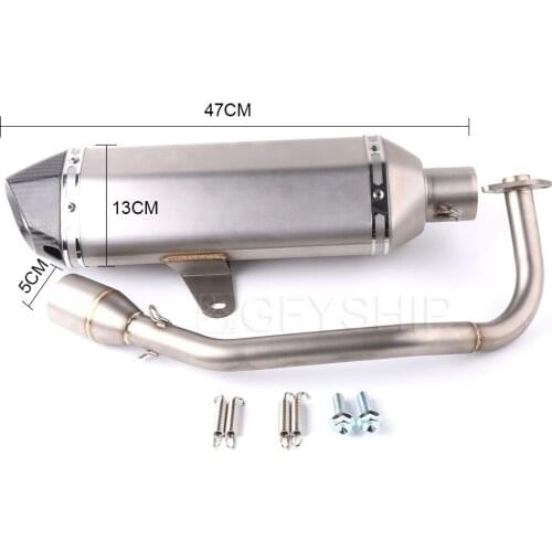 PCX 125 Motorcycle For Honda PCX 150 2014 - 2016 PCX125 PCX150 Slip-on Scooter Exhaust Muffler With Escape Link Pipe Full System