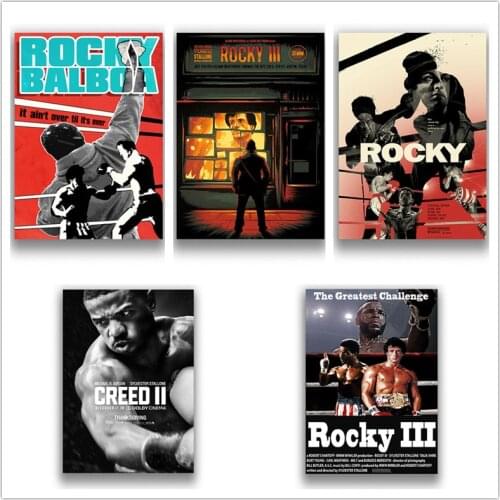Rocky Poster Clear Image Wall Stickers Home Decoration Good Quality Prints White Coated Paper