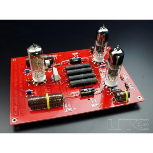 Latest arrival LS32 Tube Preamplifier Finished Board 6H30 Tube Amplification(No Tubes) 220MM× 155MM