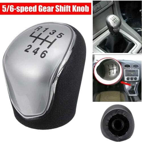 5/6 Speed Gear Shift Knob Shifter Stick Lever For Ford Mondeo IV S-MAX C-MAX Transit MK2 MK3 Kuga