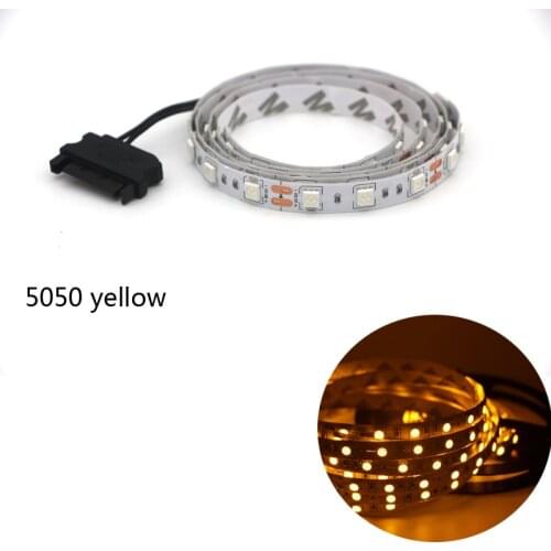 SATA Interface 5050 LED Strip Light Tape Light Self-adhesive DIY Decoration Lighting for PC Computer Case 12v LED strip 1/2/3m