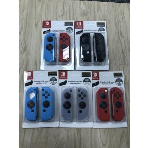 For nintendo ns switch joy-con controller game pad silicone protect case set