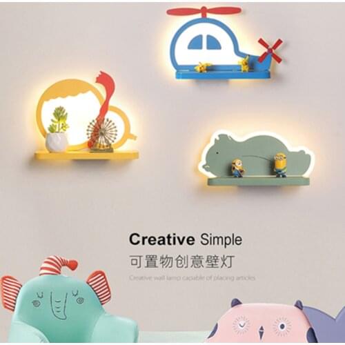 Modern Wall Sconce Lights lamp for bedside Corridor Bedroom Living room Creative Cartoon Sconce Wall lamp for Kids baby room