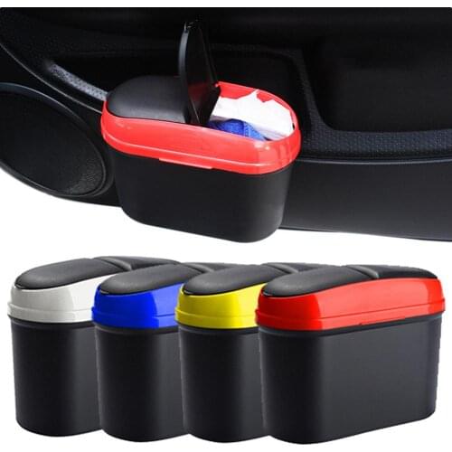 Stylish Creative Portable Car Auto Vehicle Door Mount Garbage Trash Bin Waste Can Storage Holder