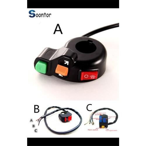 Universal motorcycle switch horn turn signal on/off light 12V motorcycle for Ducati HYPERMOTARD 821 SP 939 SP 1100 S EVO SP 796