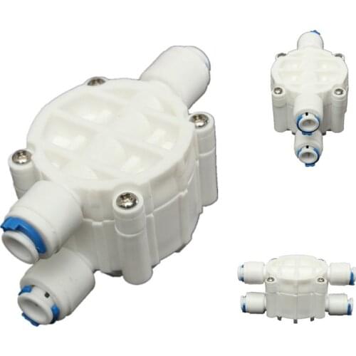 High quality 4 Way 1/4 Port Auto Shut Off Valve For RO Reverse Osmosis Water Filter System