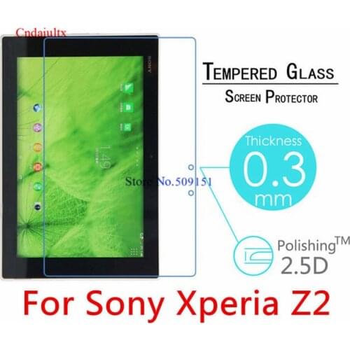 Z2 9H 0.3mm Toughened Tempered Glass For Sony Xperia Z2 Tablet 10.1" Tablet PC Delicate touch Film Clear Screen Protector