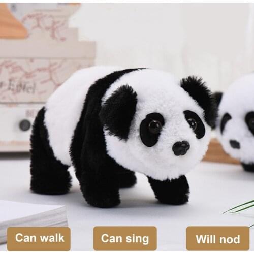 1pc Kid Panda Doll Toy Realistic Calling Crawling Walking Kids Gift Electric Simulation Toy for Kids Children Pupils Girlfriend