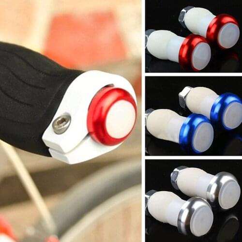 2pcs Bicycle Handlebar Light Aluminum Alloy Bicycle Bike Handle Grip End Plug Light Led Warning Safety Lamp Luz Bicicleta