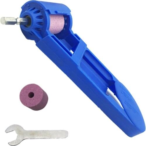 3PCS Drill Bit Sharpener Portable Drill Bit Sharpening Tool Corundum Grinding Wheel And Wrench For Grinding Iron Drills