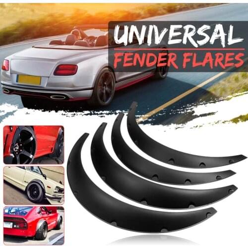 Universal Fender Flares 4pcs Car Mudguard Flares Flexible For Honda For Civic For BMW E90 E91 E92 M3 For Ford For Focus RS ST