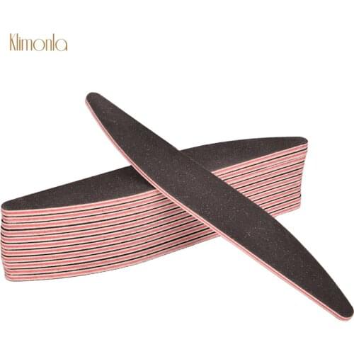 5Pcs/Lot Black Nail File 100/180 Grit UV Gel Polish Sanding Buffer Washable Manicure Files Professional Nail Art Accessories
