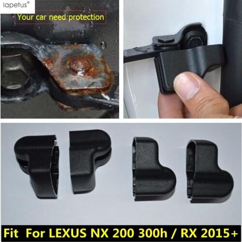 Lapetus Accessories For LEXUS NX 200 300h / RX 2015 - 2020 Car Door Arm Stop Check Rust Waterproof Plastic Protective Cover Kit