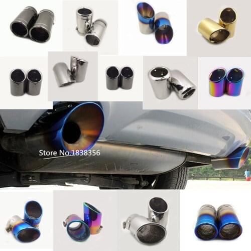 Car Muffler Exterior End Pipe Outlet Stainless Steel Exhaust Tip Tail For Ford Kuga Escape 2013 2014 2015 2016 2017-2019