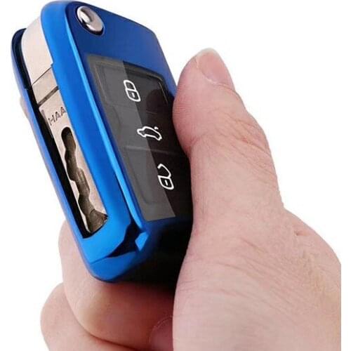 Car Key Case Fit for Volkswagen Polo / Tujia / Shadow Detection Car Key Case
