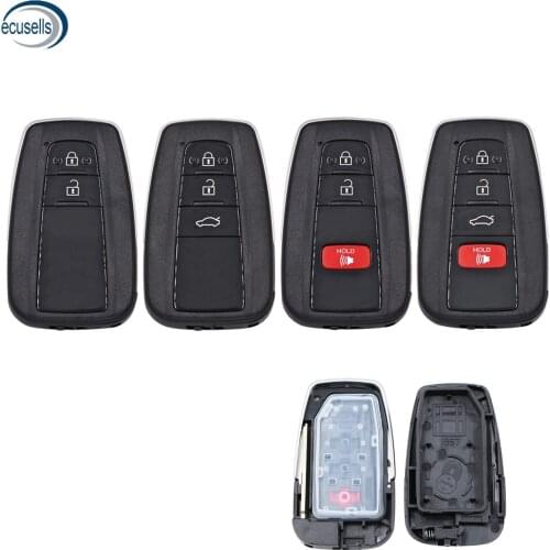 2/3/4 Buttons Remote Car Key Shell Case Fob for Toyota C-HR RAV4 Prius 2018-2019