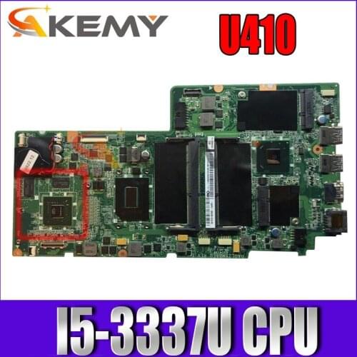 For Lenovo IdeaPad U410 laptop motherboard I5-3337U.FRU 90002850 90002377