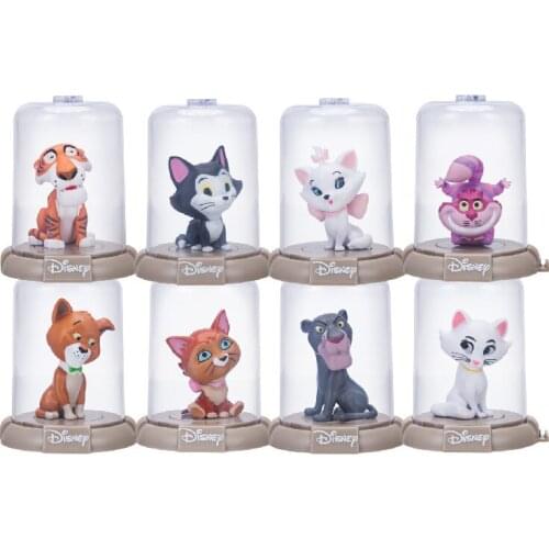 Disney Cats To Collect Series Action Figure Doll Toys Lovely Cheshire Cat Marie Duchess Gifts for Kids Lovely Room Decoration