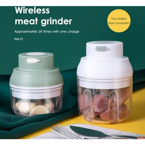 Electric Garlic Masher Wireless Mini Garlic Machine Chopper USB Charging For Crushed Garlic Crushed Ginger Crushed Fresh Chili