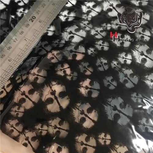 HF8099 0.5M Wide Free shipping black skull Ghost face water transfer printing film hydrographic film aqua print film for Moto