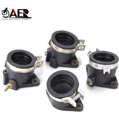 JAER 4PCS Motorcycle Carburetor Intake Manifold Boot Holder For Honda CBX400 CBX 400 Motorbike Interface Adapter