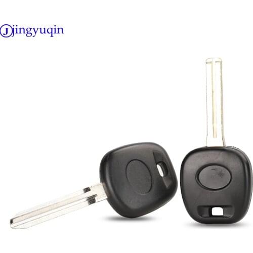 Jingyuqin 10ps Blank Transponder Key Shell For Toyota RAV4 PRADO COROLLA Camry Reiz Highlander Yaris Corolla TOY43 TOY40