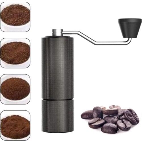 Coffee Grinder Chestnut Portable Hand Coffee Bean Grinder CNC Grind Machine Mill With Double Bearing Positioning