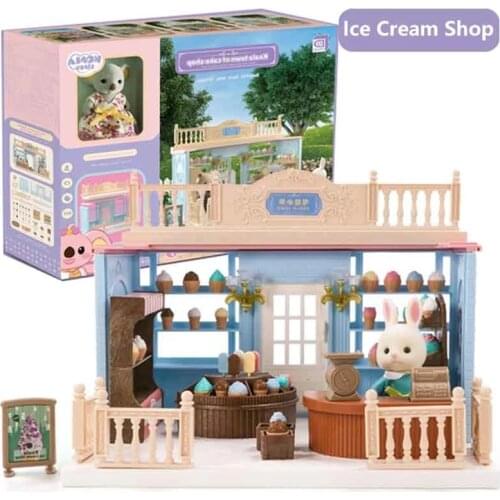 Baby DIY Doll House Toys Forest Family Villa Piano Music Miniature Dollhouse Birthday Gifts Critters Doll Villa For Girl Product