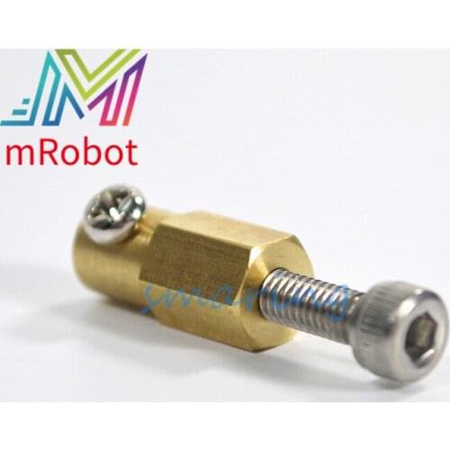 Copper Hex Coupling for Robot Car Chassis Hexagon Connector Metal Connecting Shaft Coupler Hub
