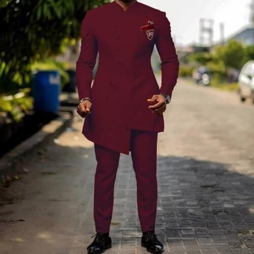 VEIAI 4 Colours Suit Slim Wedding Suits（Jacket+Pants）Suits for Men Groom Tuxedo Indian Wedding Wear Casual Man Blazer Men