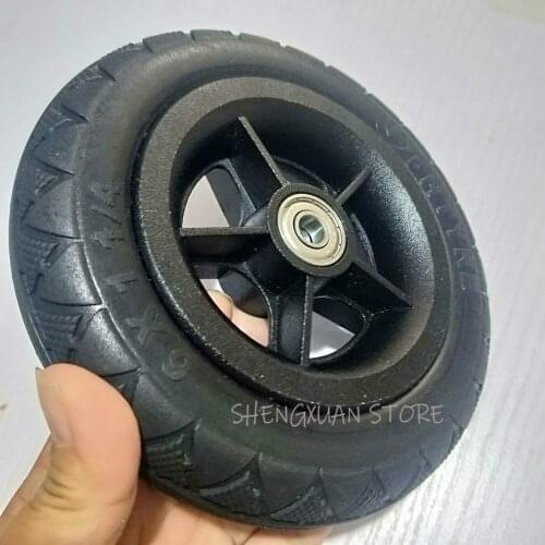 Cannot break through 6x1/4 soild tire hub 6X1 1/4 solid tire wheel for folding bicycle tires mini surfing electric scooters