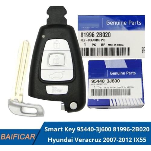 Baificar Brand New Genuine Remote Smart Key with Insert Keys 95440-3J600 81996-2B020 For Hyundai Veracruz IX55 2007-2012