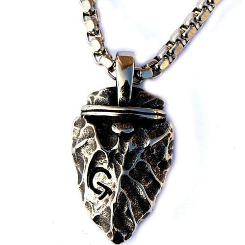Charming silver Fashion personality shield luck art pendant