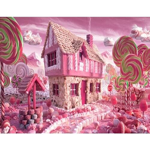 Full Square/round Diamond 5D DIY Diamond Painting Fairy Tale House Embroidery Cross Stitch Rhinestone Mosaic Home Decor