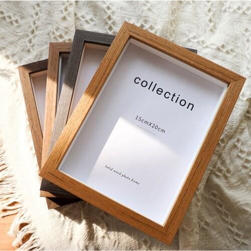 Nordic DIY Specimen Internal Depth 1.5cm Wood Photo Frame For Displaying Three-Dimensional Works Picture Frame Photo Decor