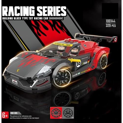 Technics speed germany horse brand pors 918 building block racer figures super sport car bricks vehicle toys for boys gifts