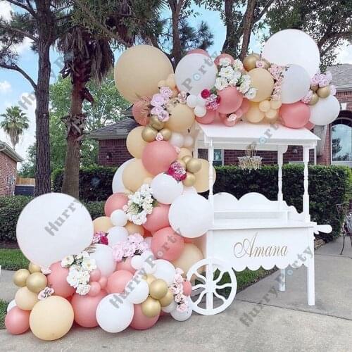 Wedding Party Decoration Balloons Garland Arch Macaron White Ballon Adult Kid 1St Birthday Anniversary Globos Baby Shower Decor