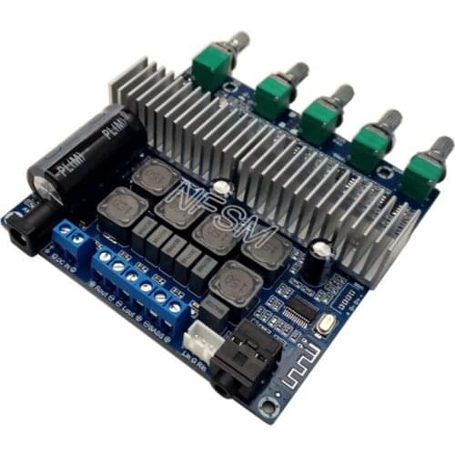 TPA3116 Subwoofer Amplifier Board 2.1 Channel High Power Bluetooth 4.2 Audio Amplifiers DC12V-24V 2*50W+100W Amplificador