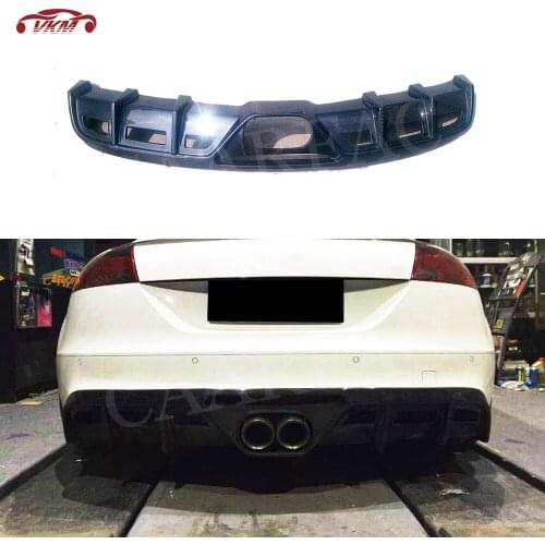 Carbon Fiber Rear Bumper Extension for Audi TT 2008 2009 2010 2011 2012 2013 2014 FRP Bumper Guard
