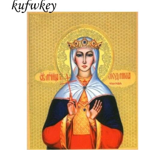 Uniquely new handiwork diamond painting cross stitch religion diamond mosaic 5d diamond embroidery virgin mary icon home decor