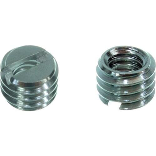 2PCS 1/4" to 3/8" Convert Screw Adapter for Tripod & Monopod Ballhead DSLR SLR P