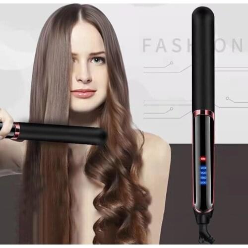 Hair Straightener Four-gear temperature adjustment Ceramic Tourmaline Ionic Flat Iron Hair Straightener For Women Widen panel