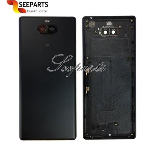 For Sony Xperia 10 Plus Back Battery Cover Door Rear Glass Housing Case For SONY 10 plus Battery Cover 10 plus Housing cover
