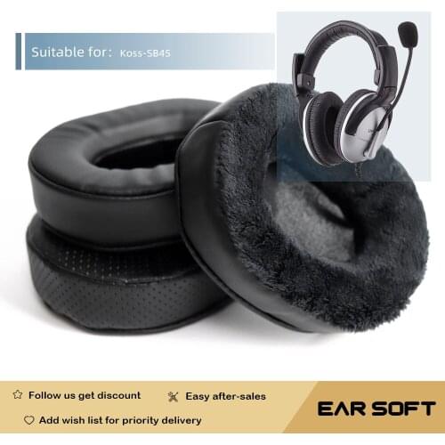 Earsoft Replacement Ear Pads Cushions for Koss-SB45 Headphones Earphones Earmuff Case Sleeve Accessories