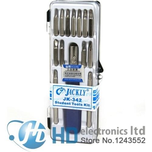 16 in 1 Screwdriver Tool Set For PDA NDS MP3 MP4 T5 T6 T8 T10 T15 16-in-1 JACKLY JK-342 Student Tool Kit