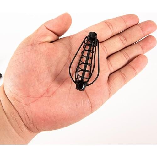 5Pcs Spring Sinker Carp Fishing Feeder Copper Plating Spring Load Lures Cage Holder 15/20/25/30G Fishing Tackle